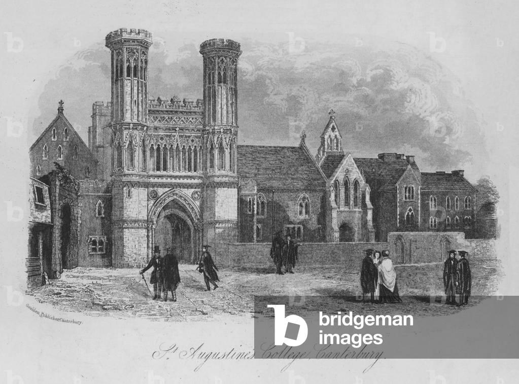 St Augustine's College, Canterbury (engraving)