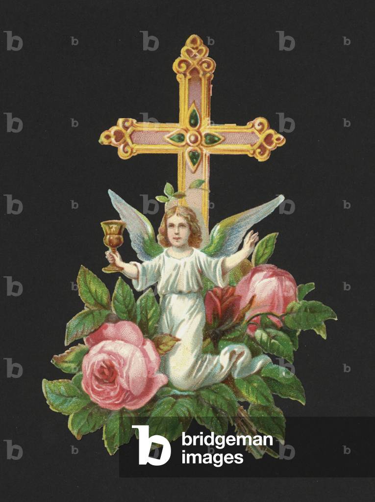 Victorian scraps: Holy cross (chromolitho)