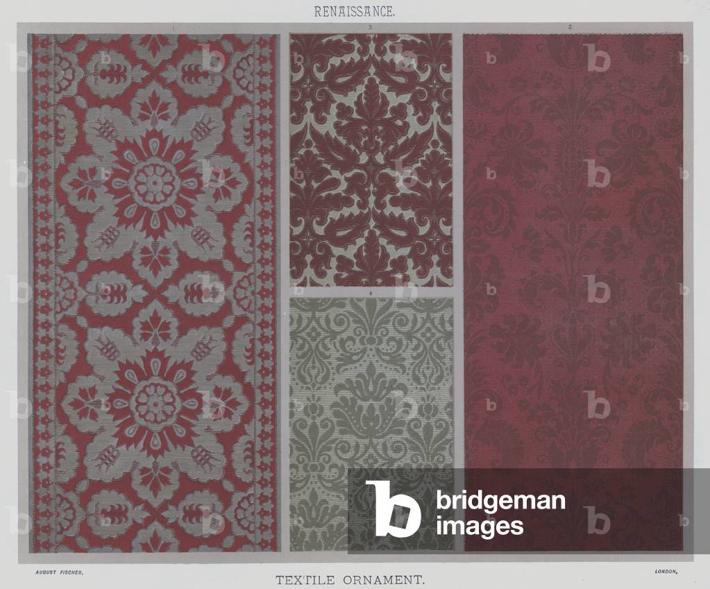 Renaissance, Textile ornament (colour litho)