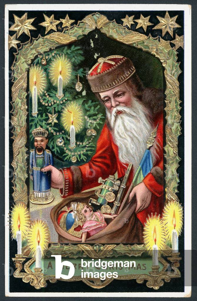Christmas card (colour litho)