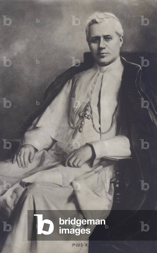 Pope Pius X (b/w photo)