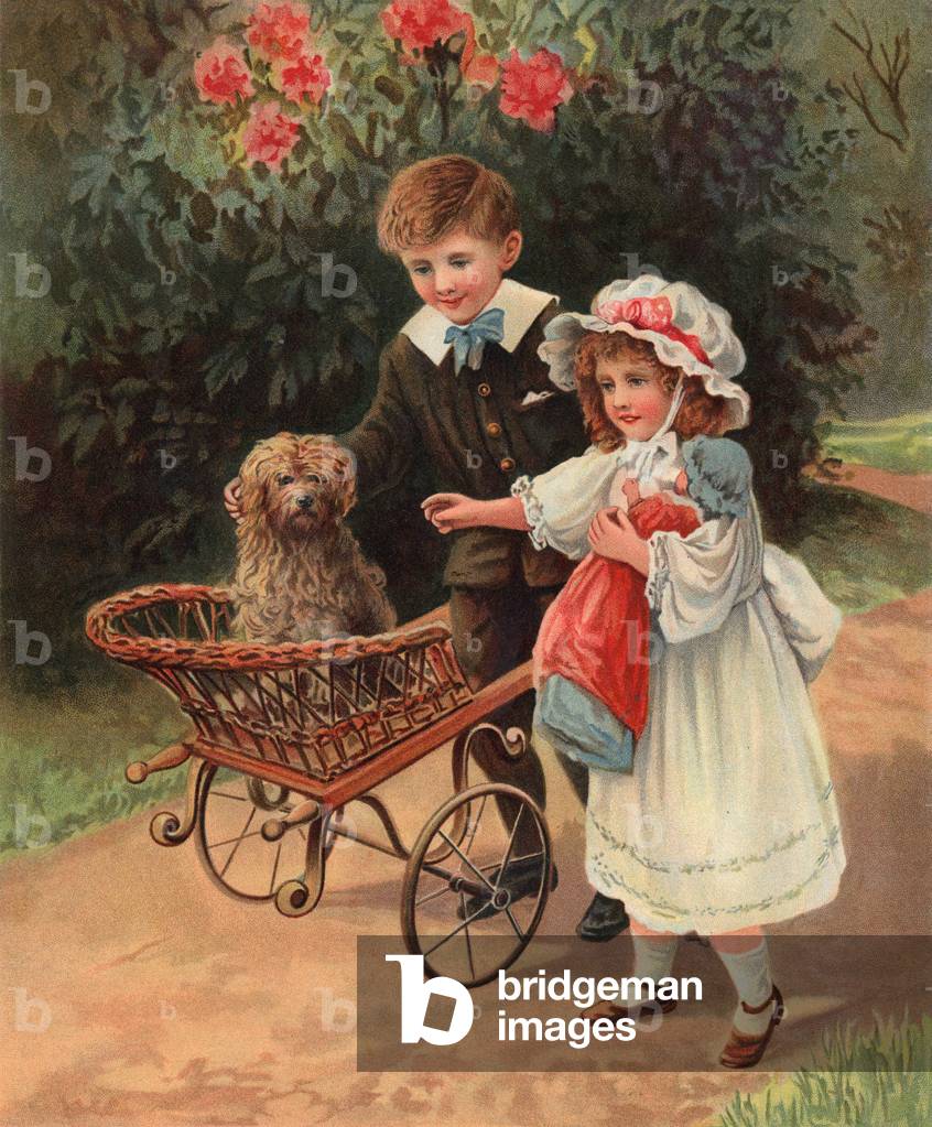 Playmates (chromolitho)