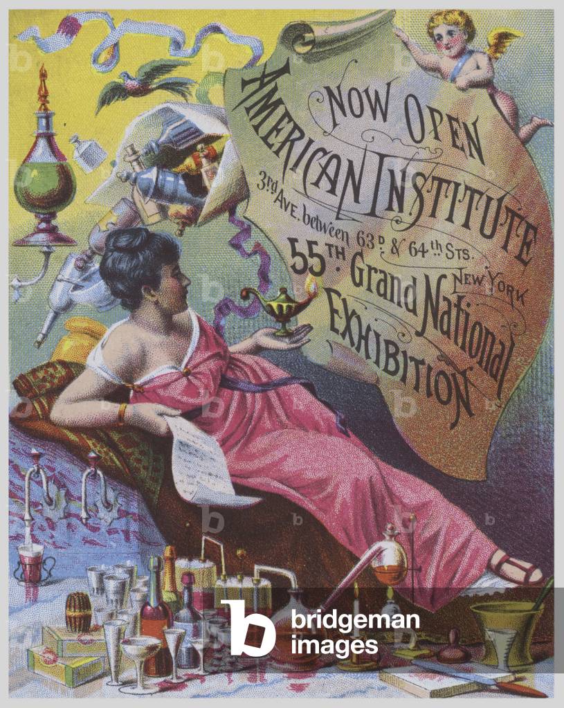 55th Grand National Exhibition, American Institute, New York, USA, 1886 (chromolitho)