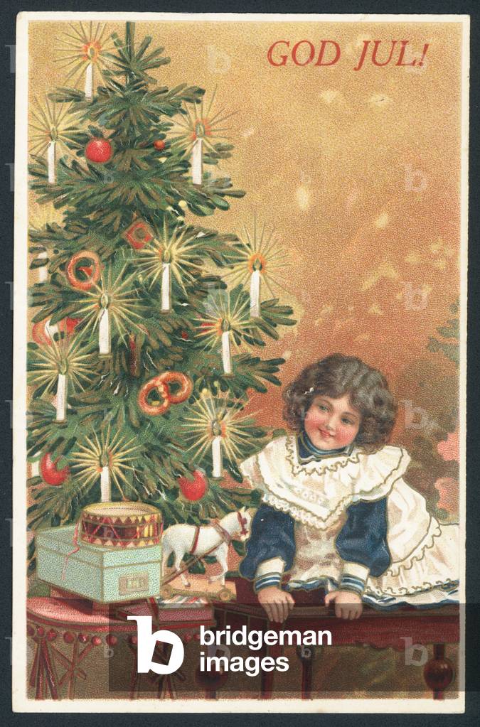 Scandinavian Christmas card (colour litho)