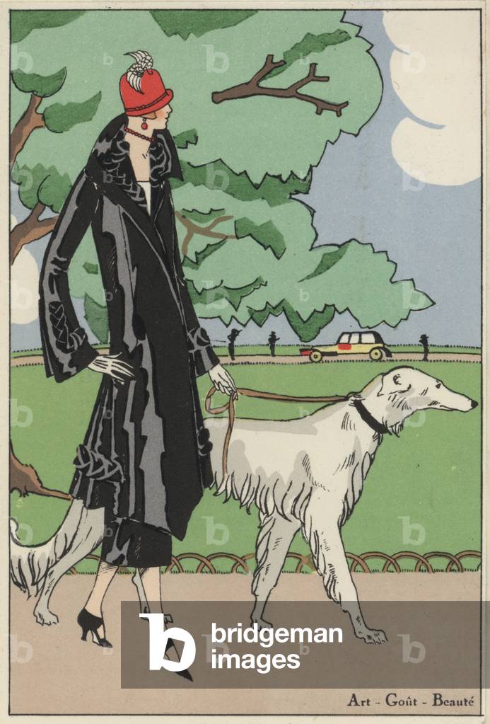 Women's fashion from the 1920s by designer Martial and Armand (colour litho)