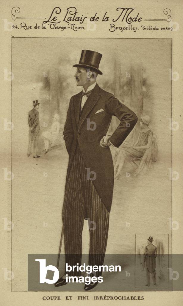 Mens fashion circa 1930s (litho)