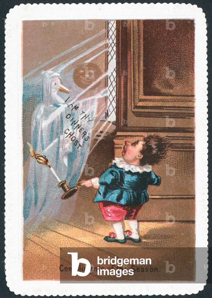 Ghost of Goose, Christmas Card (chromolitho)