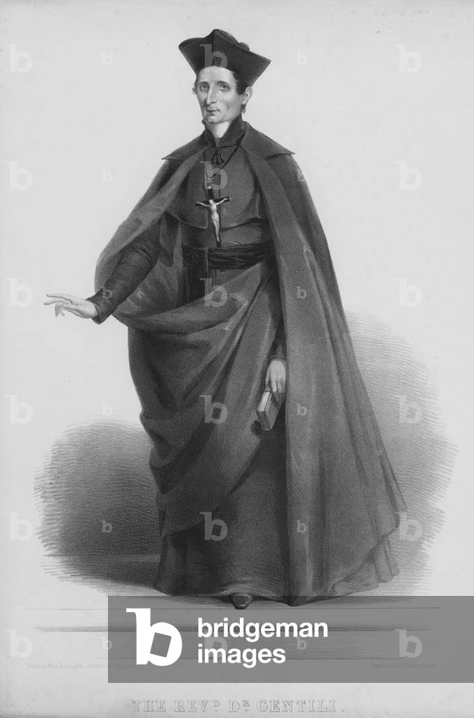 Aloysius Gentili, Italian Rominian cleric (litho)