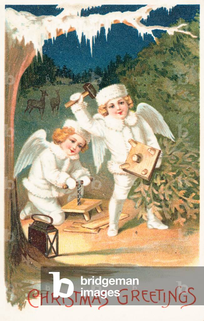 British Christmas card (colour litho)