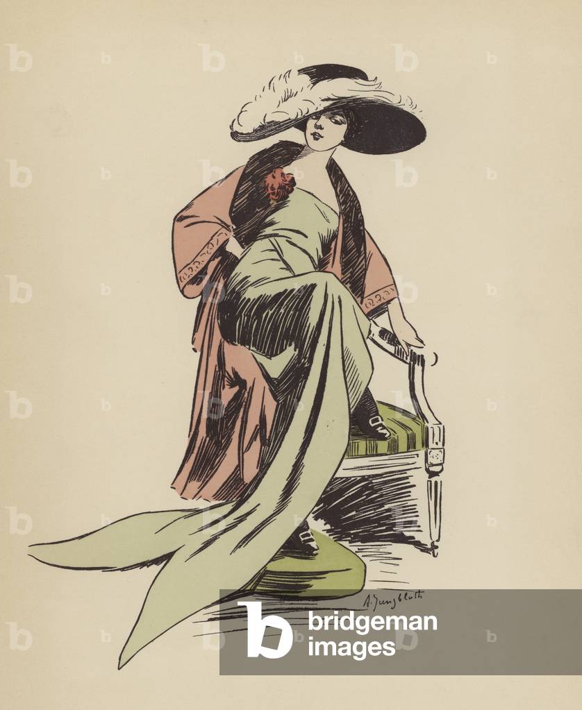 Paris fashion, c1910 (colour litho)