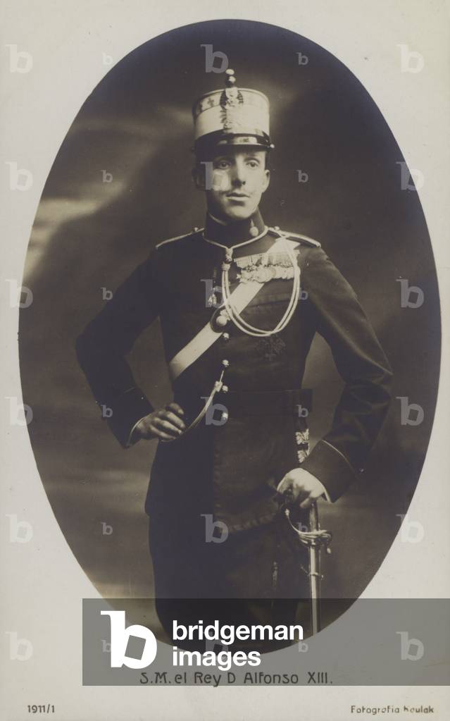 King Alfonso XIII Of Spain (b/w photo)