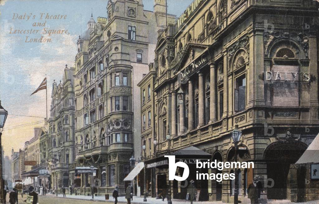 Daly's Theatre, Leicester Square, London (coloured photo)