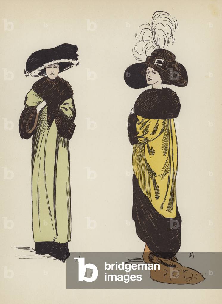Paris fashion, c1910 (colour litho)