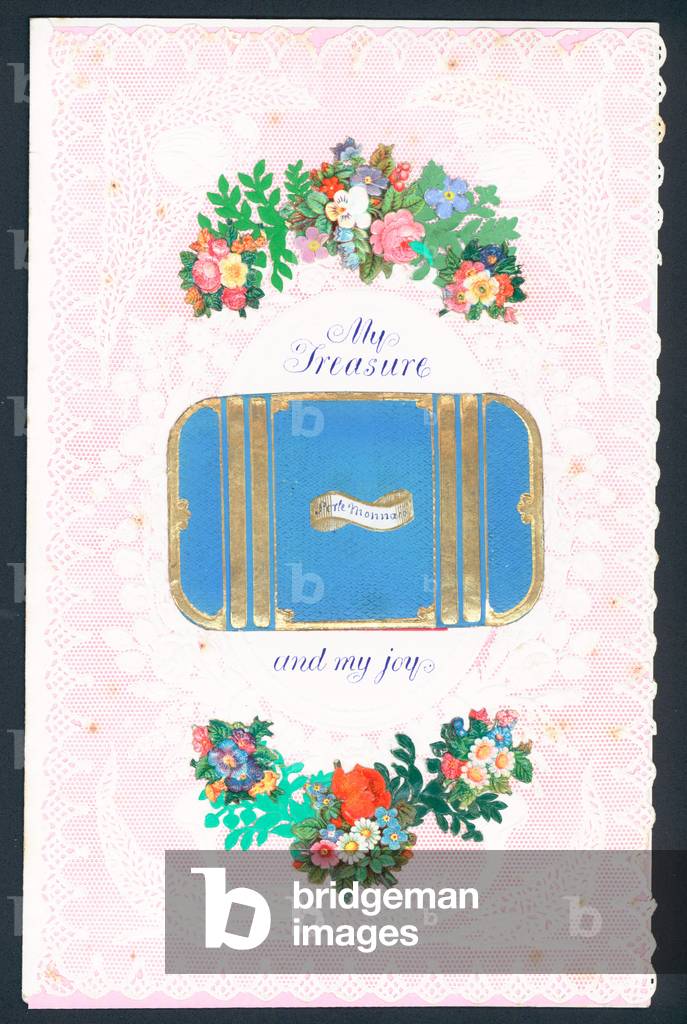Valentine's Day greetings card (chromolitho)