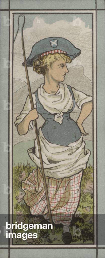 Menu illustration: Switzerland (colour litho)