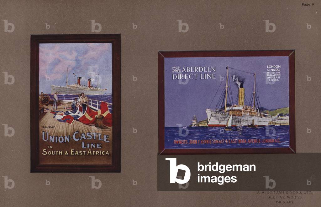 Page from Jordan's Enamelled Signs (colour litho)