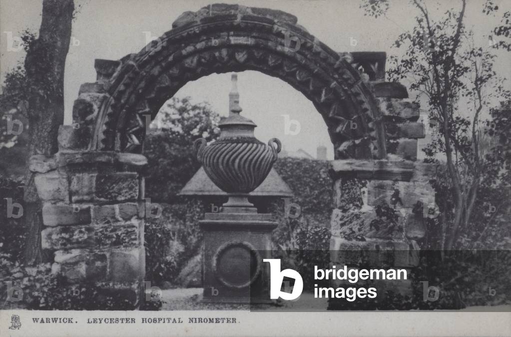 Warwick, Leycester Hospital Nirometer (b/w photo)