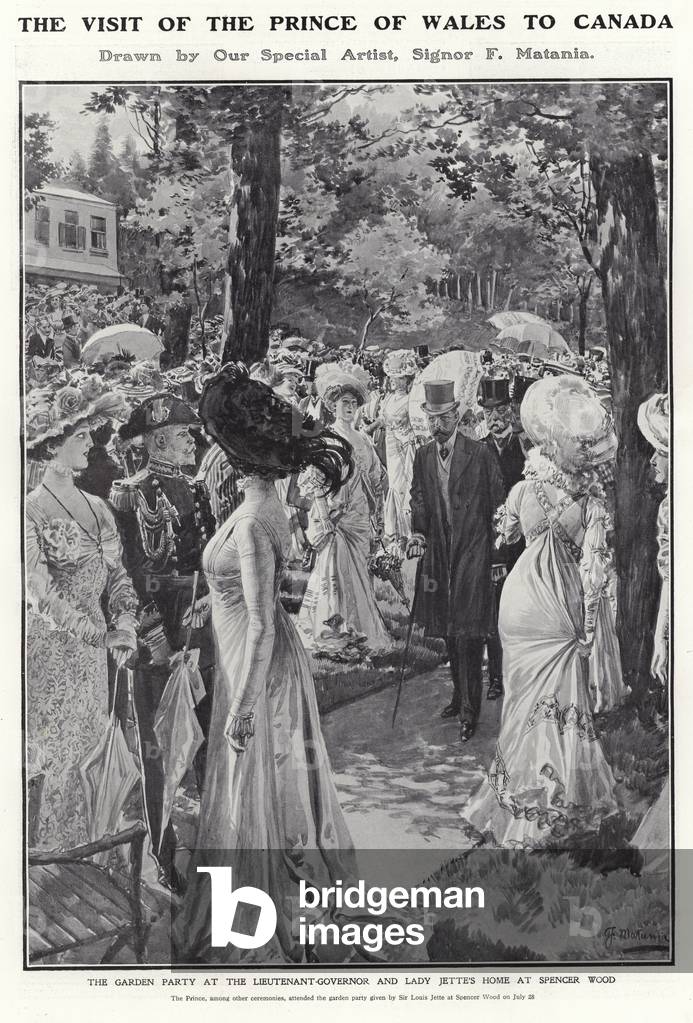 The visit of the Prince of Wales to Canada (litho)