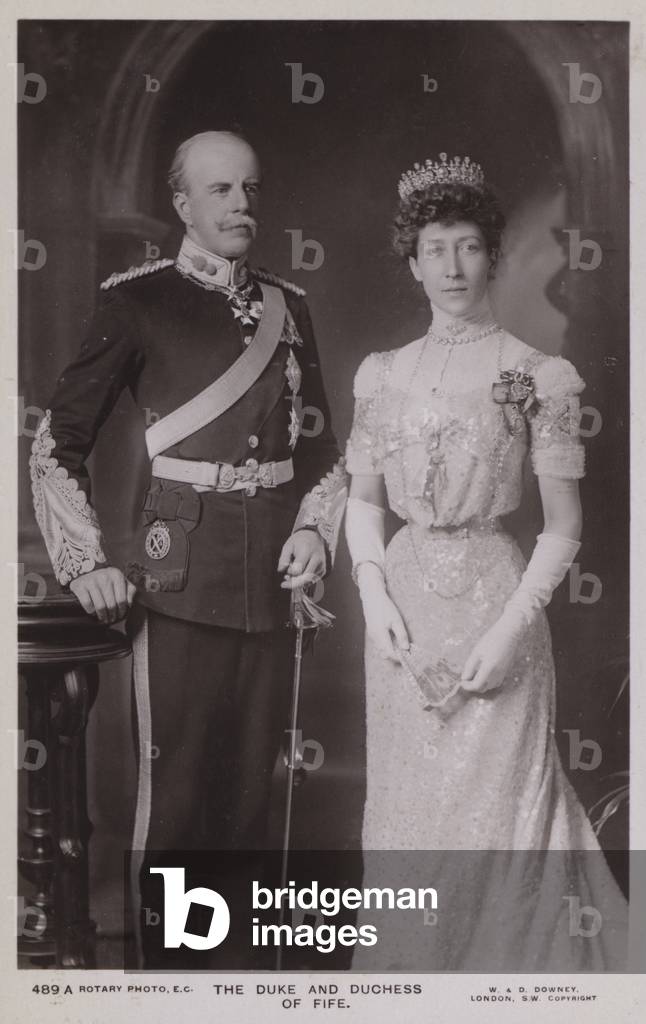 The Duke and Duchess of Fife (b/w photo)