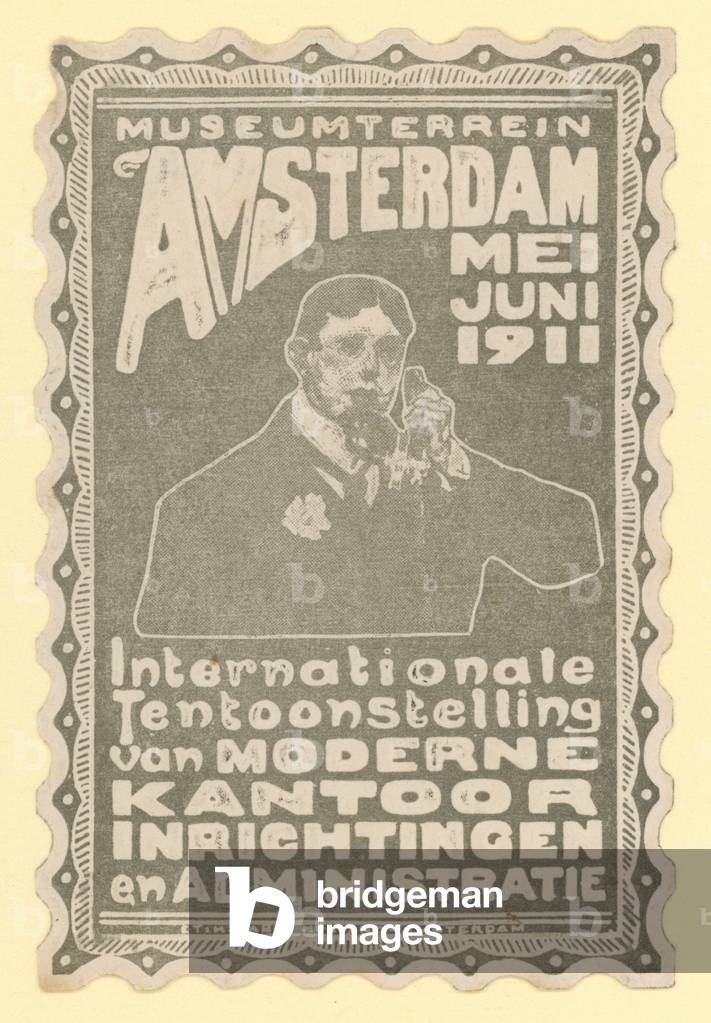 International exhibition of modern office equipment, Museum Grounds, Amsterdam, 1911 (litho)