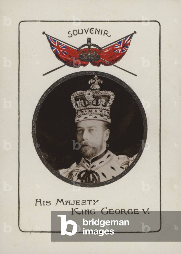 King George V, Coronation Souvenir, 22 June 1911 (b/w photo)