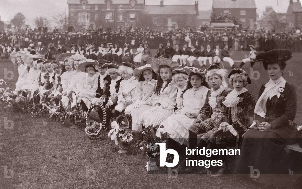 Child participants in fancy dress competition, c.1910 (black and white photographer)