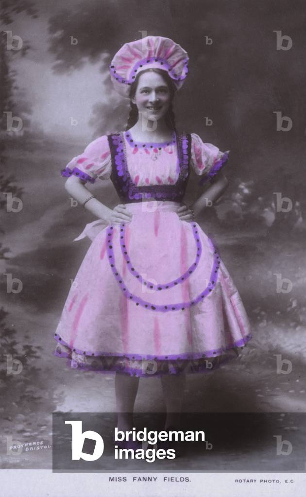 Fanny Fields, American theatre actress (coloured photo)