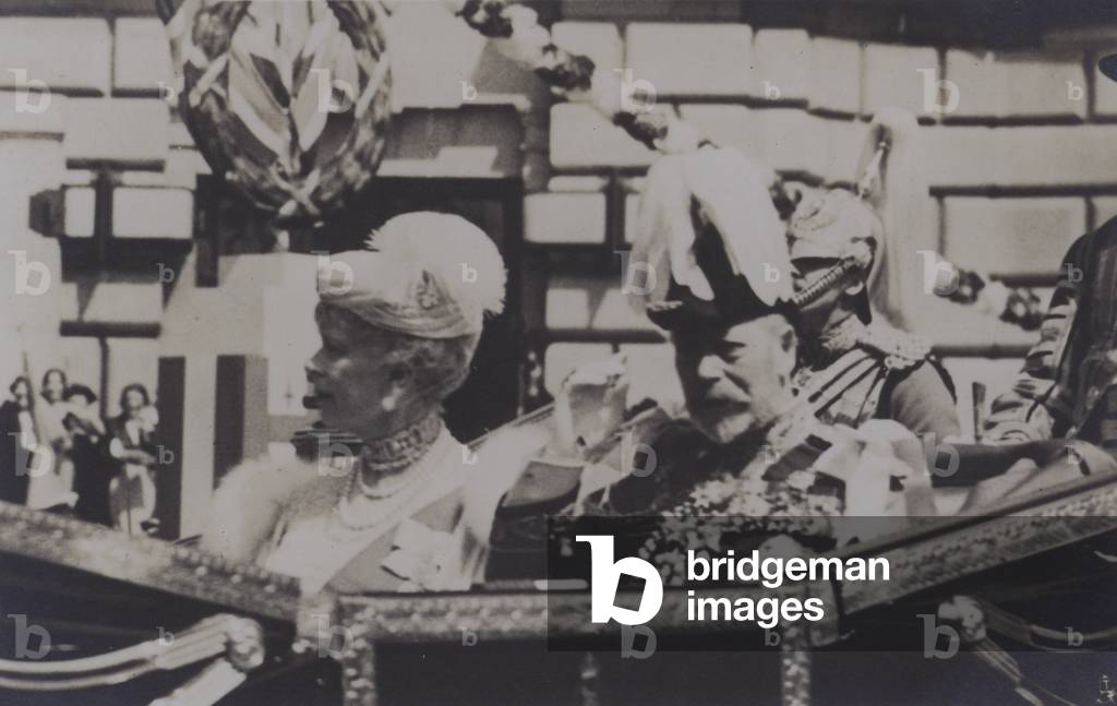 King George and Queen Marys Jubilee (b/w photo)