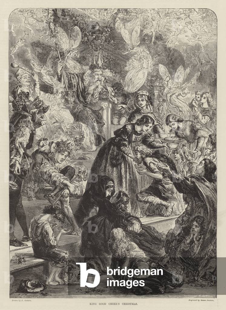 King Good Cheer's Christmas (engraving)