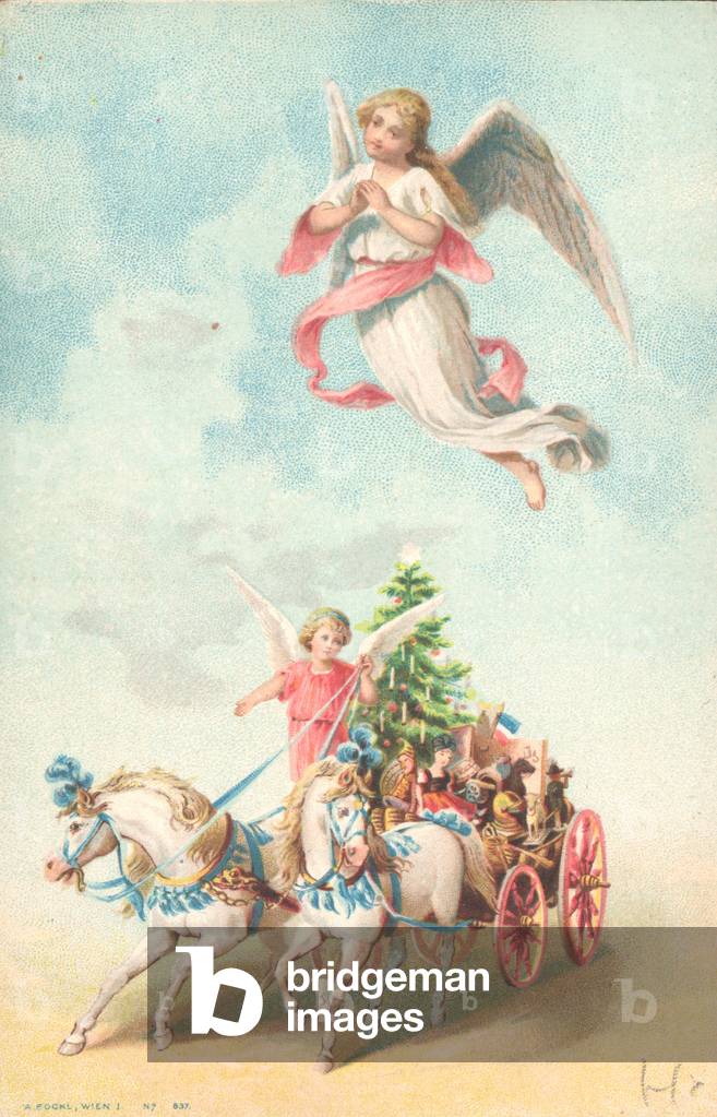 Christmas angels (chromolitho)