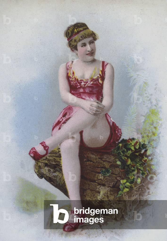Portrait of a dancer (chromolitho)