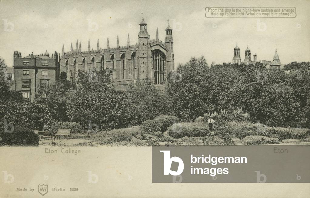 Eton College, Berkshire (b/w photo)