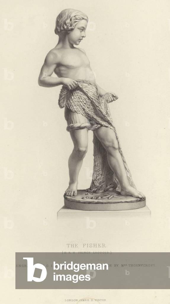 Prince Leopold as The Fisher (engraving)