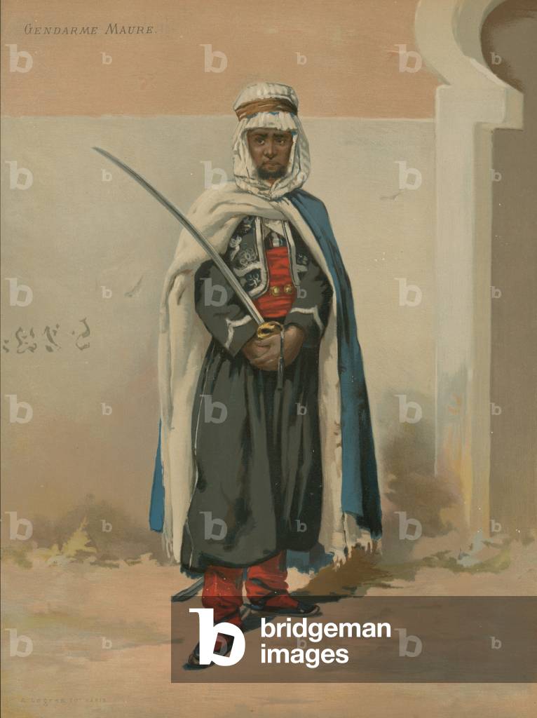 Gendarme Maure (chromolitho)