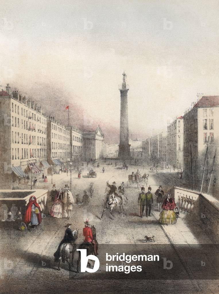 Sackville Street, Dublin (colour litho)