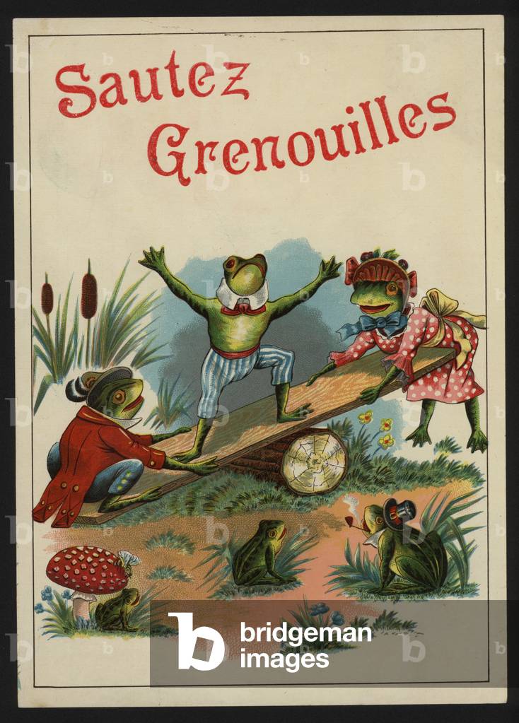 Sautez Grenouilles (colour litho)
