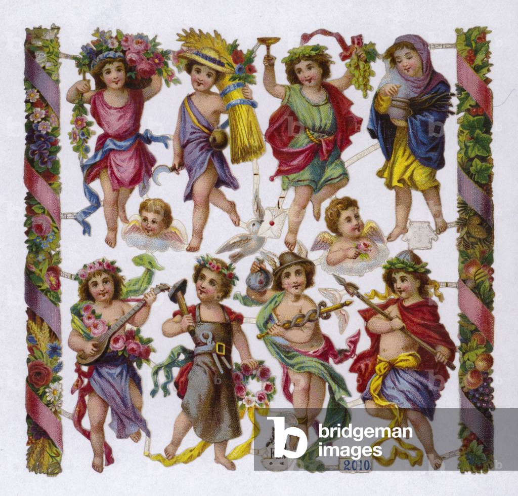 Greek or Roman gods and goddesses (chromolitho)