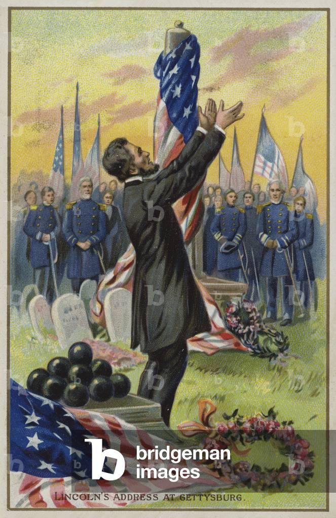 Lincoln's address at Gettysburg (chromolitho)