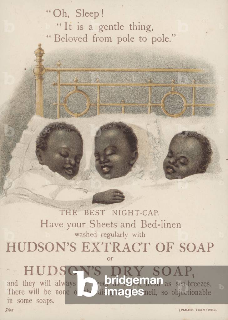 Advertisement for Hudson's soaps (chromolitho)