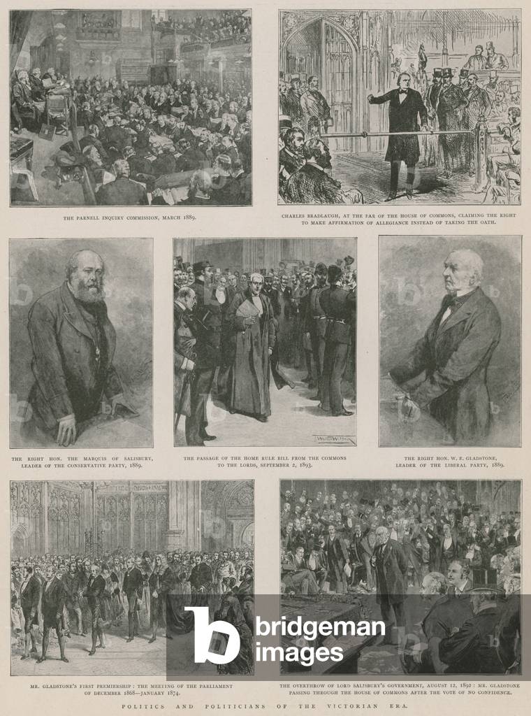 Politics and politicians of the Victorian era (photogravure)