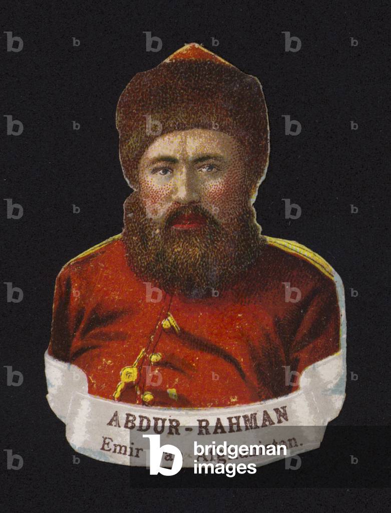 Abdur Rahman Khan, Emir of Afghanistan (chromolitho)
