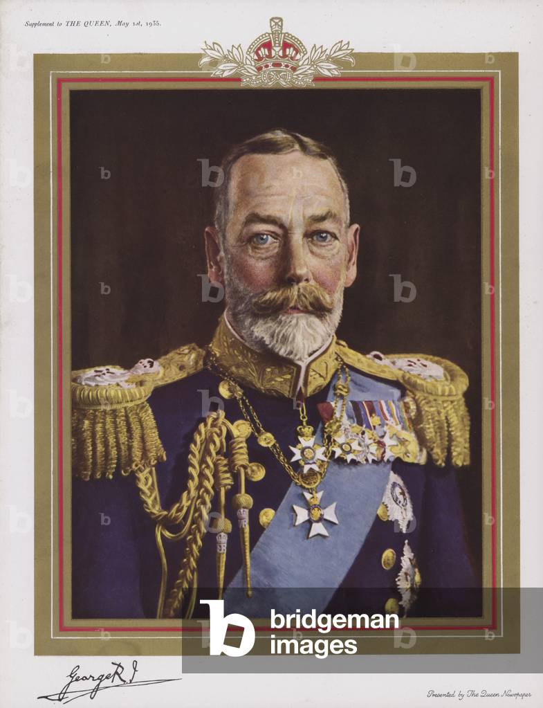 King George V, 1935 (colour litho)