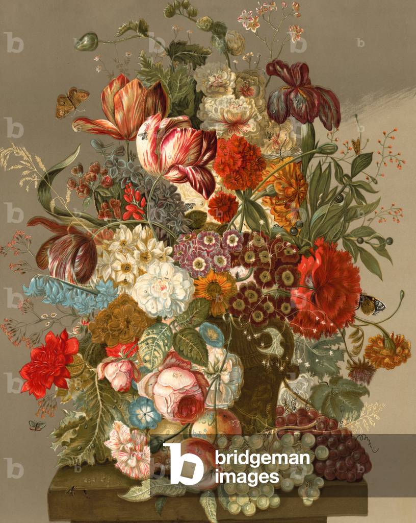 Floral display (chromolitho)