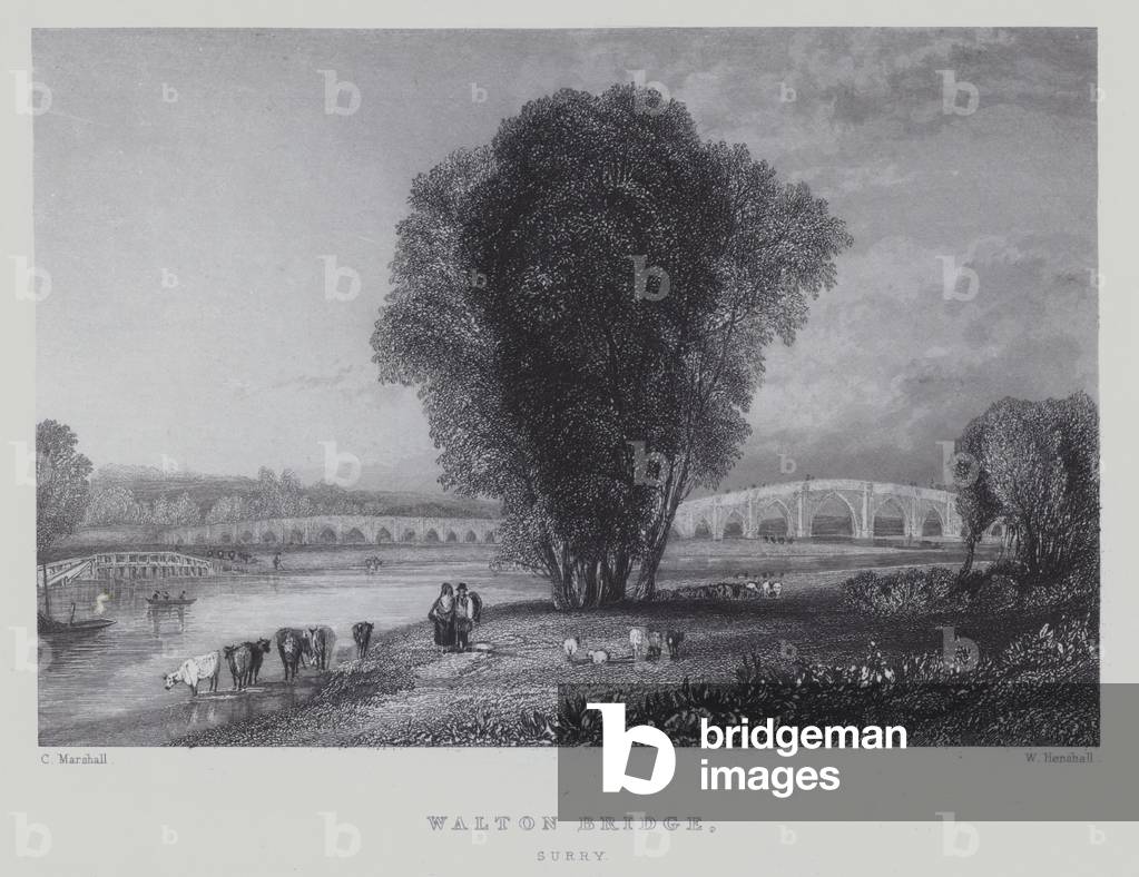 Walton Bridge, Surrey (engraving)