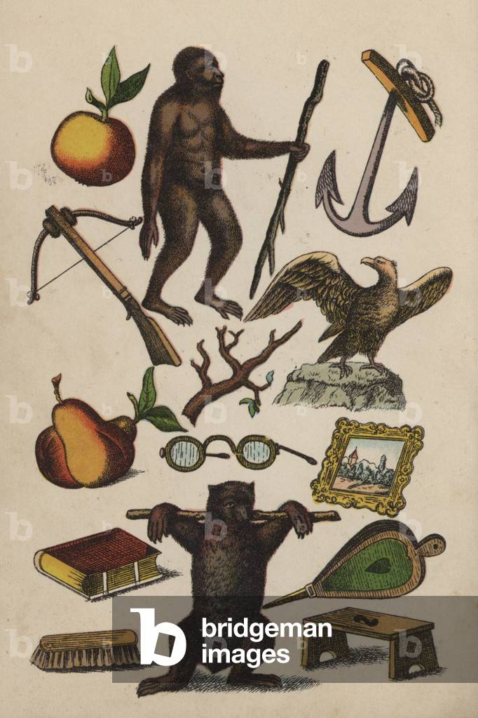 Page from the Magical Book (colour litho)