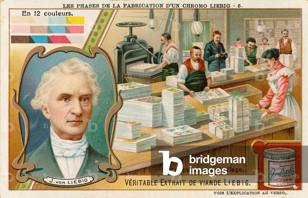 Making a Liebig Chromolithograph (chromolitho)