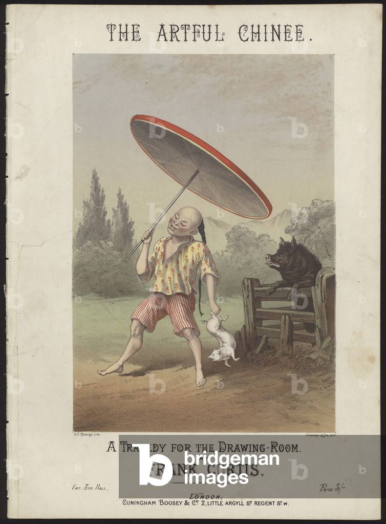 The Artful Chinee (colour litho)