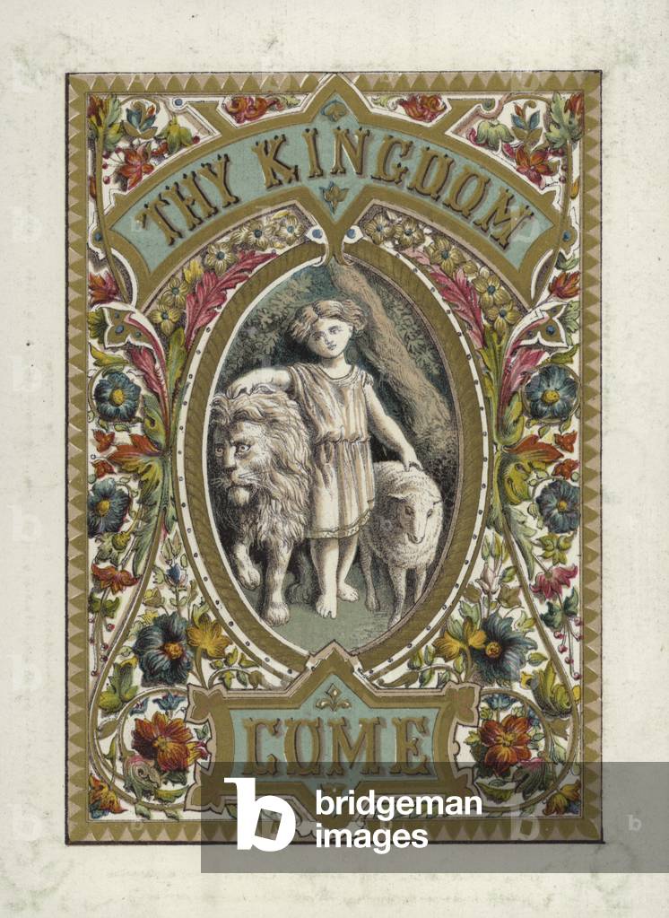 The Lord's Prayer (colour litho)