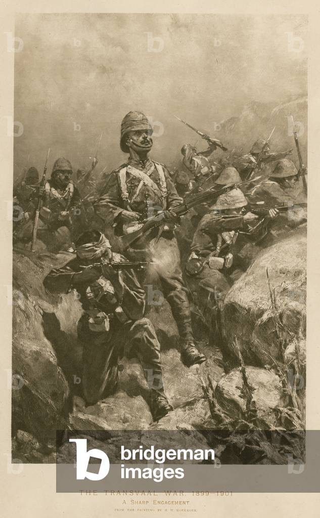 A Sharp Engagement: battle during the Boer War, 1899-1901 (photogravure)