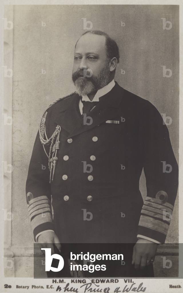 King Edward VII, when Prince Of Wales (b/w photo)